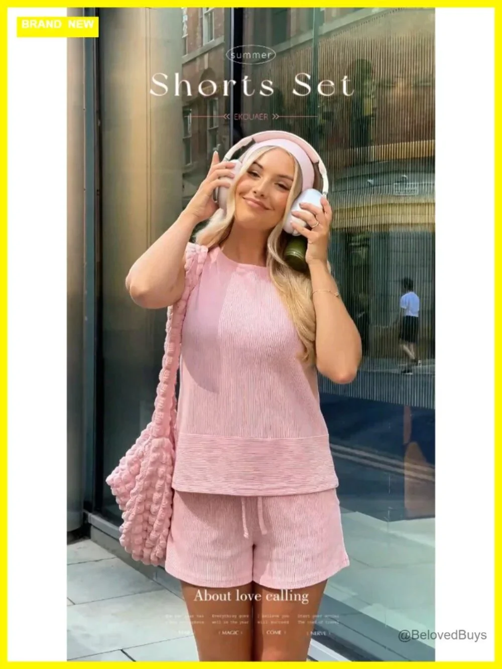 Two Piece Shorts Set Sleeveless Tank Top Lounge Set Matching Outfits S-XXL